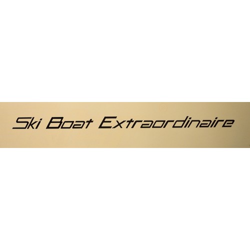 Decals Decal Ski Boat Extraordinare Black